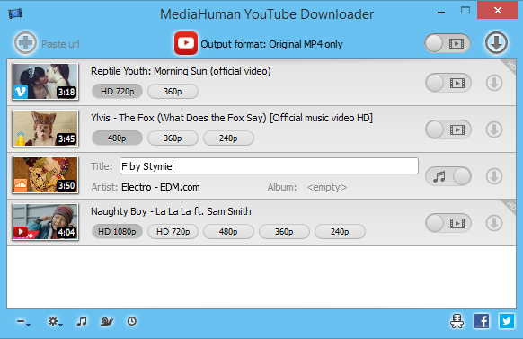 MediaHuman YouTube Downloader windows