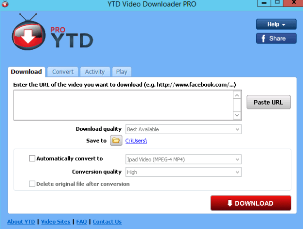 YTD Video Downloader PRO windows