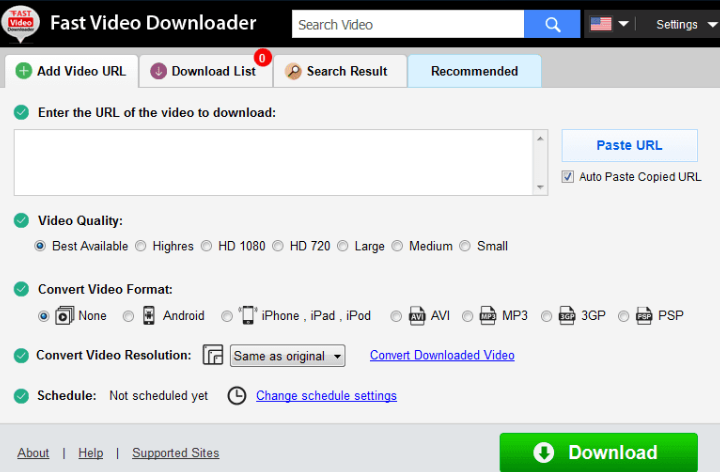Fast Video Downloader windows