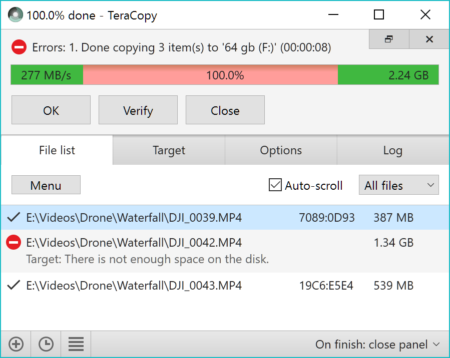 TeraCopy Pro windows