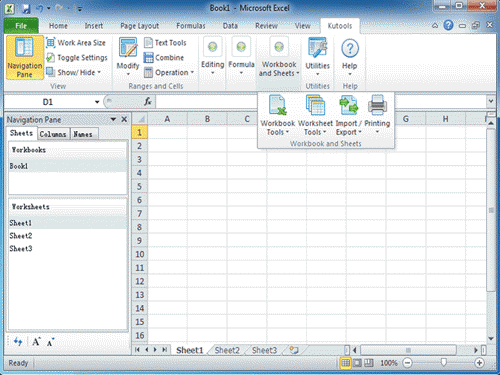 Kutools for Excel windows
