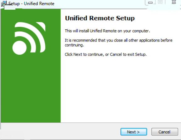 Unified Remote windows
