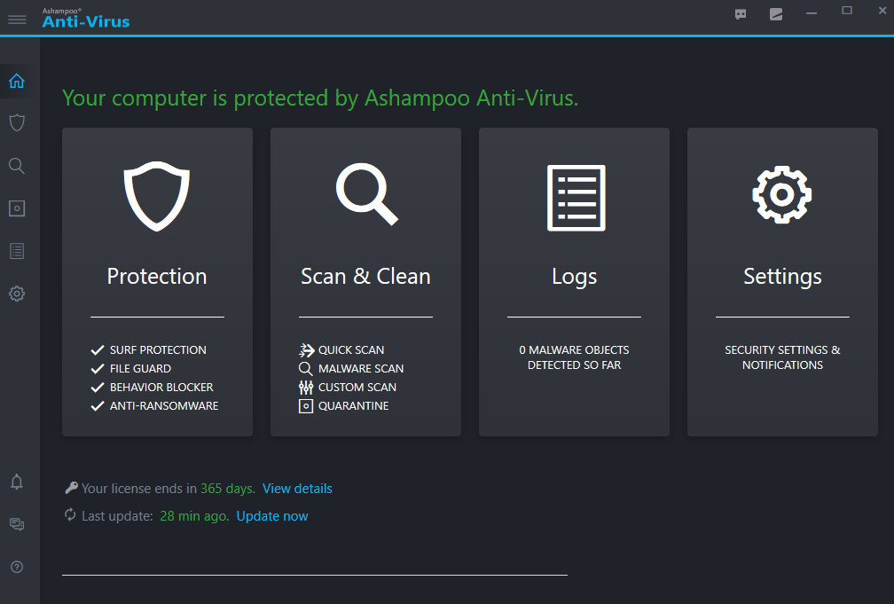 Ashampoo Anti-Virus windows