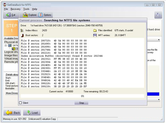 GetDataBack for NTFS latest version