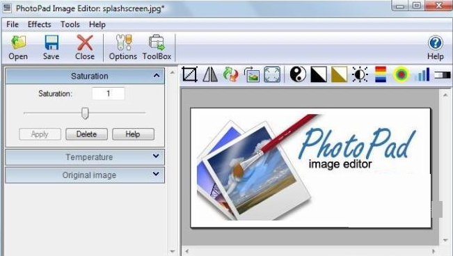 PhotoPad Image Editor windows