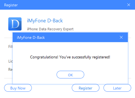 iMyFone D-Back windows