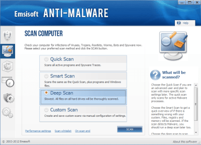 Emsisoft Anti-Malware windows