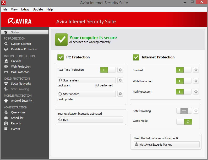 Avira Internet Security Suite latest version