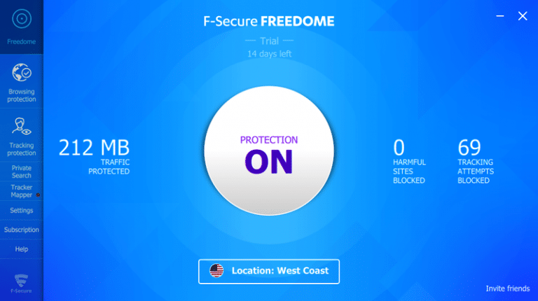 F-Secure Freedome VPN windows